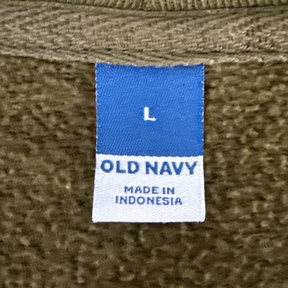 Old Navy Olive Green Quarter Zip Size large - Picture 5 of 6